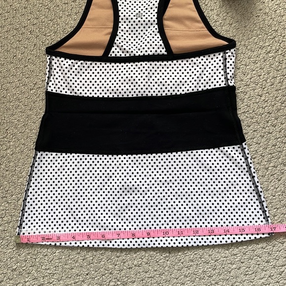Lululemon deep v tank white black polka dot - Picture 6 of 6